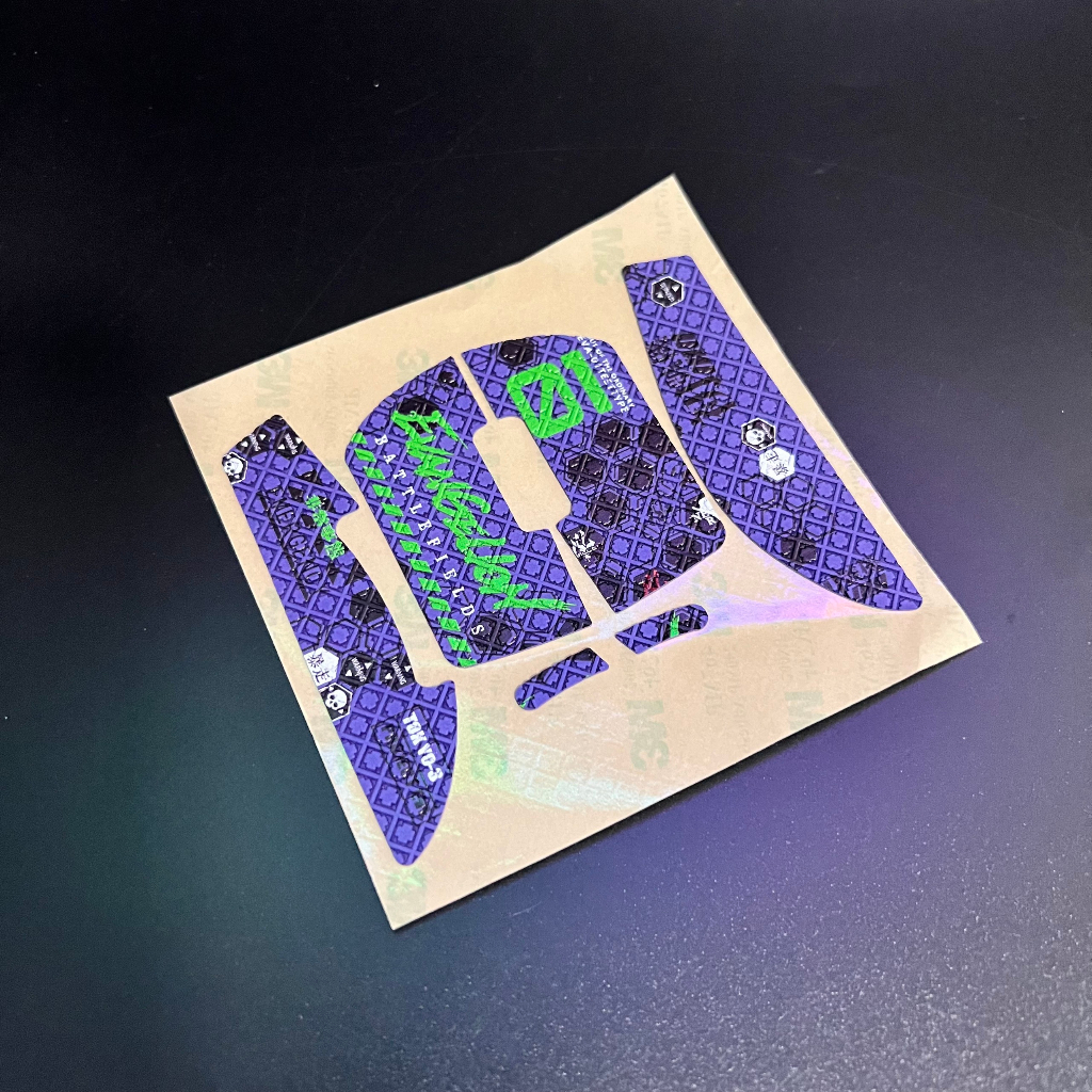 Tấm Dán Grip Tape Evangelion Battlefields Chống Trượt Cho Chuột Logitech GPW Sẵn Keo 3M - Hàng New