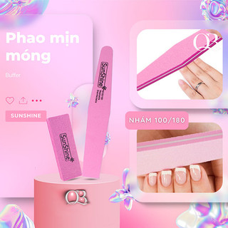 Phao chà móng Sunshine phao nhám mịn móng dũa móng trước khi sơn gel