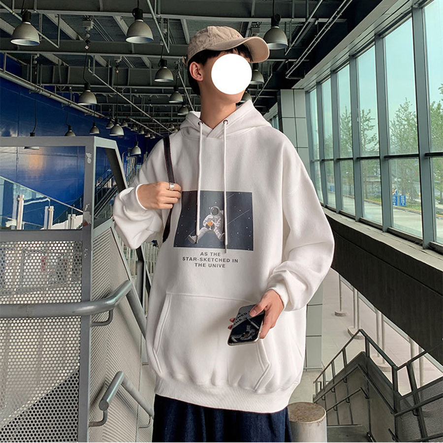 Áo Hoodie Form Rộng PHONG SHOP Phi Hành Gia Nỉ Bông Unisex Local Brand