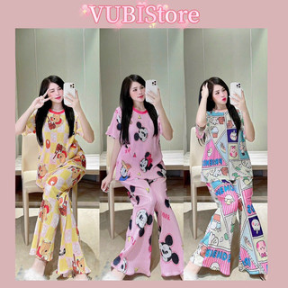 Set đồ bộ tay ngắn quần dài thun dập ly