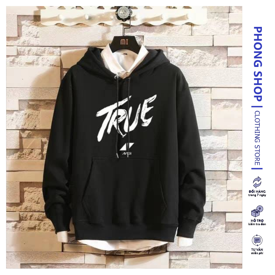 Áo Hoodie Form Rộng PHONG SHOP True Nỉ Bông Unisex Local Brand