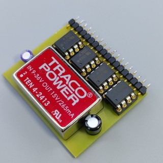 Module nguồn cách ly ổn áp DC-DC input 9-36V output 15V chân mạ vàng