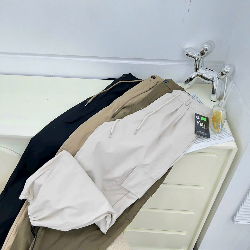 Quần bom vải dù 4 màu