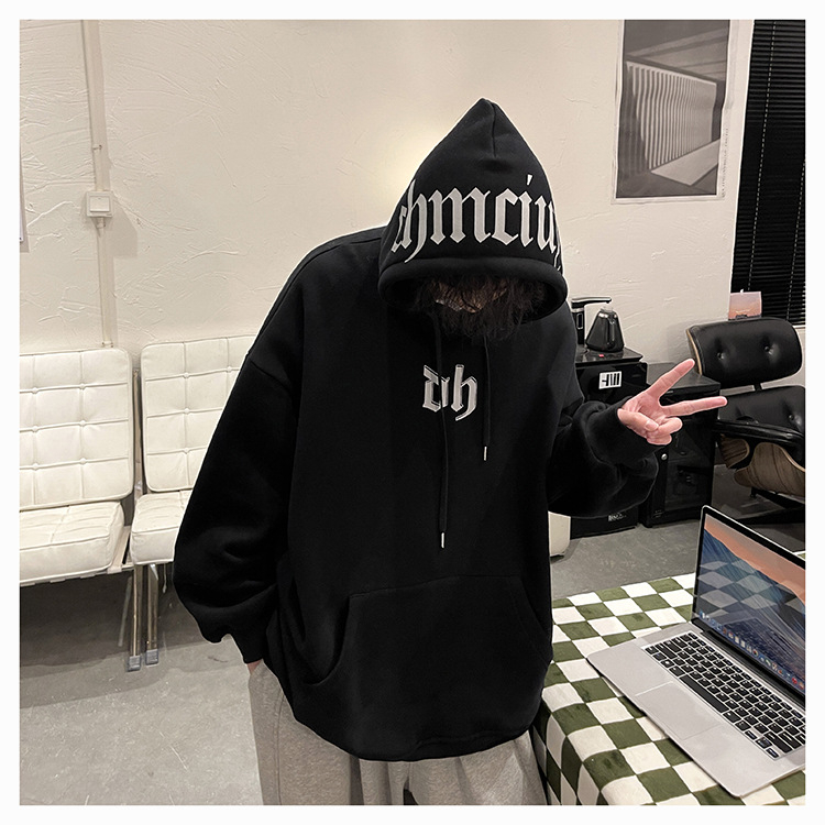 Áo Hoodie Form Rộng PHONG SHOP Chữ Mũ Nỉ Bông Unisex Local Brand