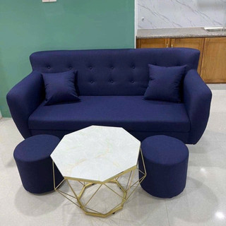Combo sofa băng phòng khách 1m7, bộ sofa 6 món đặt phòng khách - sofa băng sản xuất tại xưởng , bh 1 năm