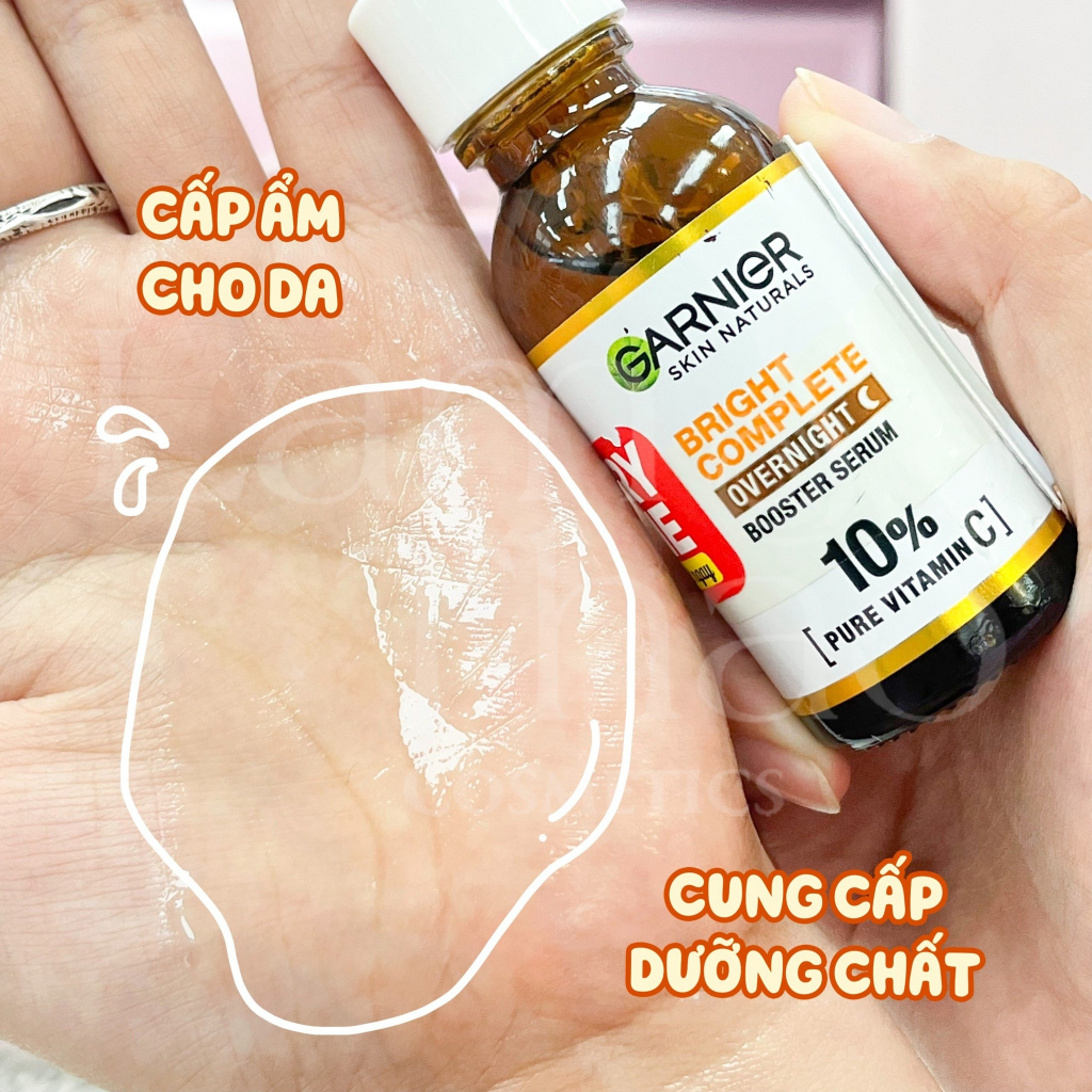 Tinh Chất Tăng Cường Sáng Da Mờ Thâm Ban Đêm Garnier Bright Complete Pure Vitamin C Booster Serum 30ml