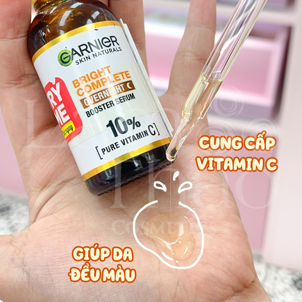 Tinh Chất Tăng Cường Sáng Da Mờ Thâm Ban Đêm Garnier Bright Complete Pure Vitamin C Booster Serum 30ml