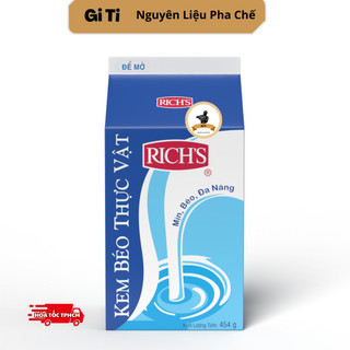 Rich lùn kem béo thực vật Rich's | Icehot kem béo thực vật | Rick Lùn | Nguyên Liệu Pha Chế Gi Ti