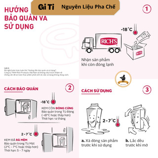 Rich lùn kem béo thực vật Rich's | Icehot kem béo thực vật | Rick Lùn | Nguyên Liệu Pha Chế Gi Ti