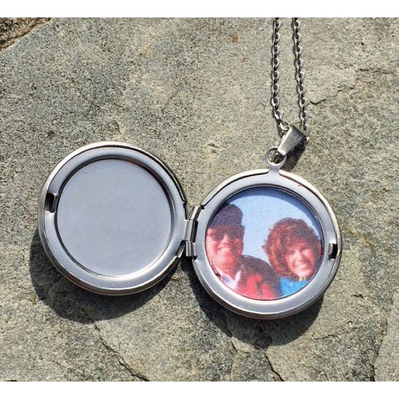 Dây chuyền mặt tròn in theo yêu cầu, ảnh gửi qua chat shopee