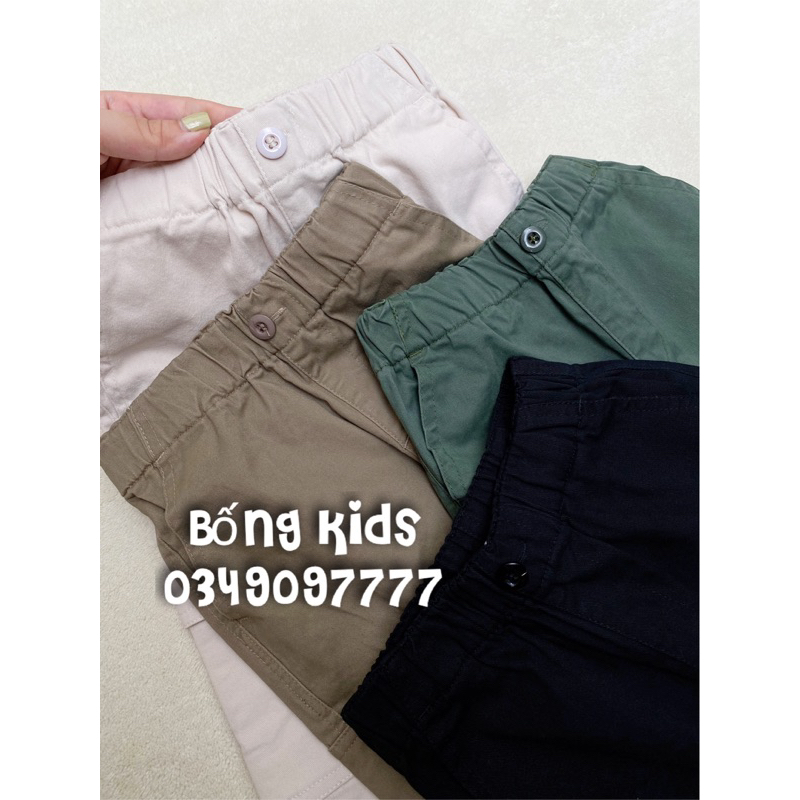 Quần Kaki Bé Trai Túi Hộp UNI