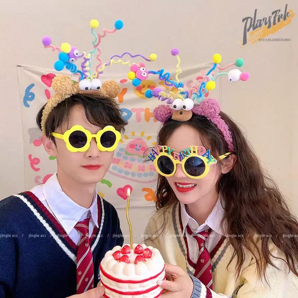 Cài tóc xù Quái vật Party sinh nhật đáng yêu vui nhộn