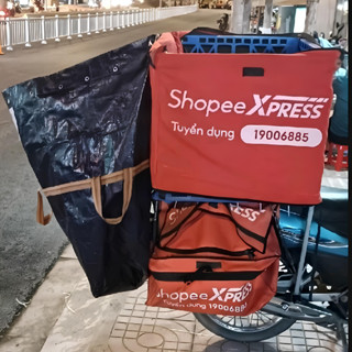 Túi Bạt Treo Sau Rổ Xe Máy Để Đựng Hàng Giao Hàng