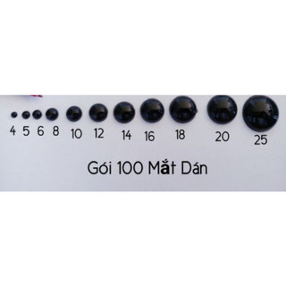 set mắt thú dán