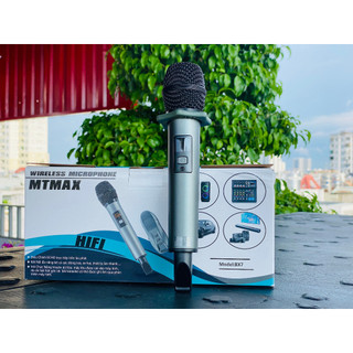 Micro ô tô BX7 không dây bluetooth - hát karaoke, micro sân khấu-có chức năng chống nhiễu, chống ồn
