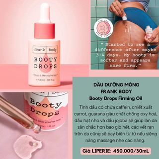 Dầu dưỡng săn chắc da mông Frank Body Booty Firming Oil