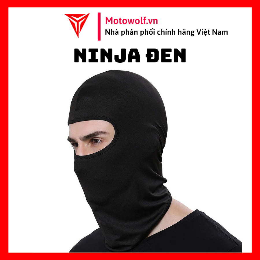 Khăn Trùm Đầu Ninja Fullface Kiêm Khẩu Trang Chống Nắng, Chống Bụi - Motowolf Việt Nam Chính Hãng