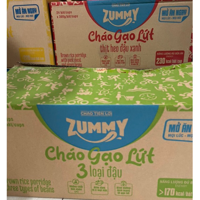 Vi 3 Bát Cháo gạo Lứt 3 loại đậu dành cho người ăn chay