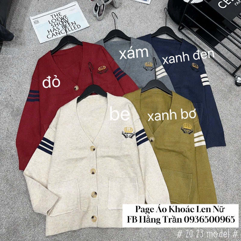 HÀNG CÓ SẴN - KHOÁC CARDIGAN HAI TÚI LEN MỊN MẪU MỚI