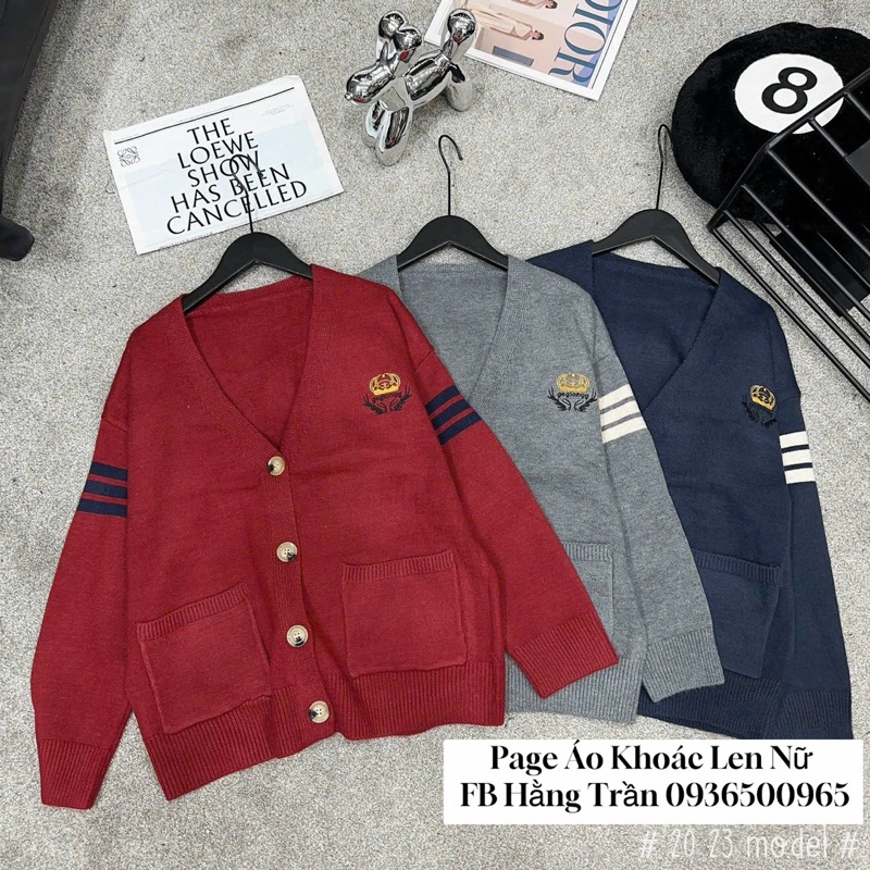 HÀNG CÓ SẴN - KHOÁC CARDIGAN HAI TÚI LEN MỊN MẪU MỚI