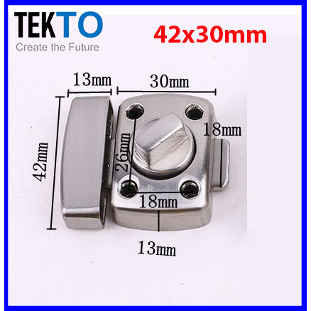Chốt khóa cửa, loại vặn, then cửa bằng thép không gỉ K08 Full ốc vít- 016