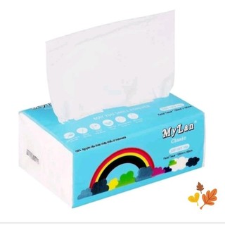 Giấy rút cầu vồng 100 tờ 3 lớp.