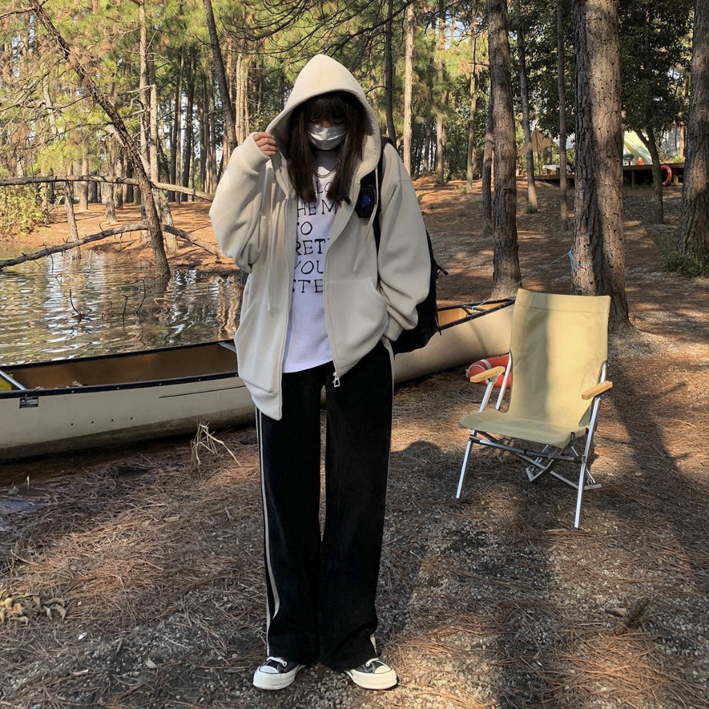 Áo khoác nỉ hoodie zip mặc đôi nam nữ - Retrostyle - AokhoacniHD65
