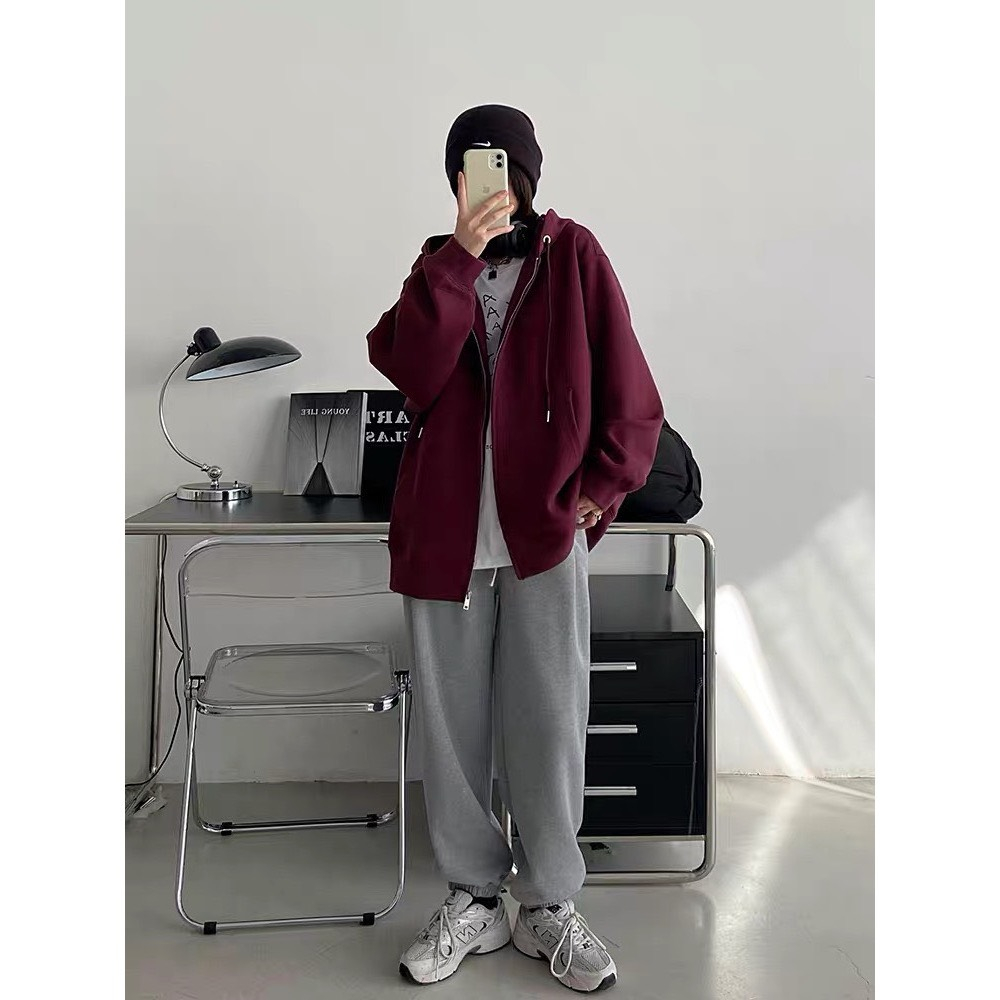 Áo khoác nỉ hoodie zip mặc đôi nam nữ - Retrostyle - AokhoacniHD65