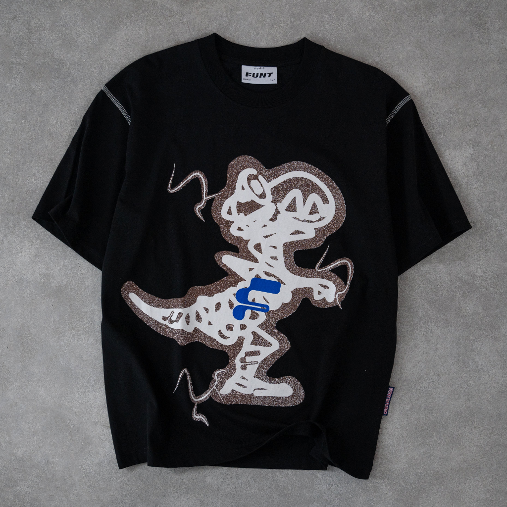 Áo Thun Tay Lỡ Unisex FUNT THUNDERBOTLD TREDX ĐEN