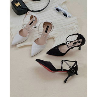 Sandal đính đá, cao gót nhọn bít mũi, xinh xắn -hình ảnh thật shop tự chụp