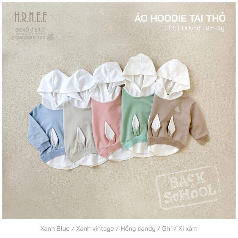 ÁO HOODIE TAI THỎ