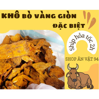 Khô bò miếng vàng giòn Truyền Thống cay thơm ngon chuẩn vị - Shop ăn vặt 94 - Túi 500gr