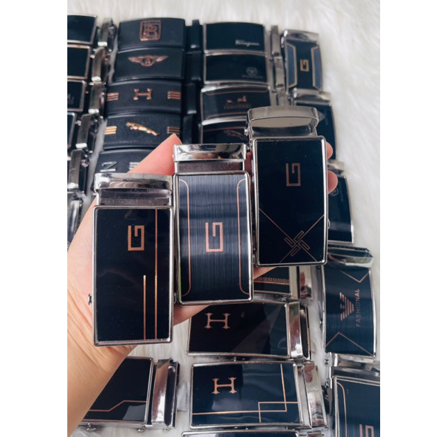 Mặt Khóa Thắt Lưng Nam Khóa Con Lăn Họa Tiết Ngẫu Nhiên Chất Liệu Hợp Kim Sáng Bóng