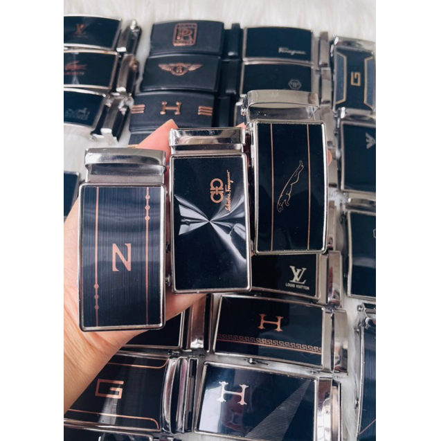 Mặt Khóa Thắt Lưng Nam Khóa Con Lăn Họa Tiết Ngẫu Nhiên Chất Liệu Hợp Kim Sáng Bóng