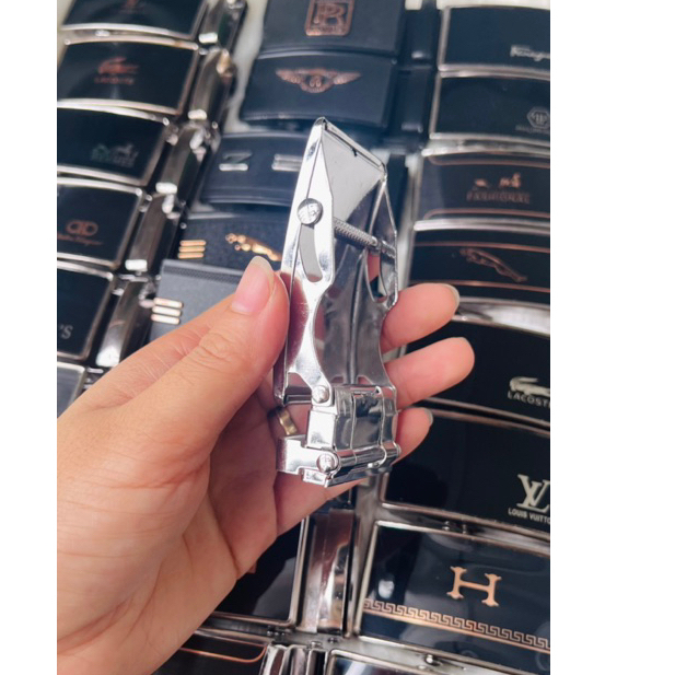 Mặt Khóa Thắt Lưng Nam Khóa Con Lăn Họa Tiết Ngẫu Nhiên Chất Liệu Hợp Kim Sáng Bóng