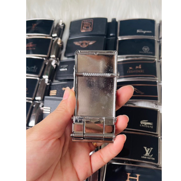 Mặt Khóa Thắt Lưng Nam Khóa Con Lăn Họa Tiết Ngẫu Nhiên Chất Liệu Hợp Kim Sáng Bóng