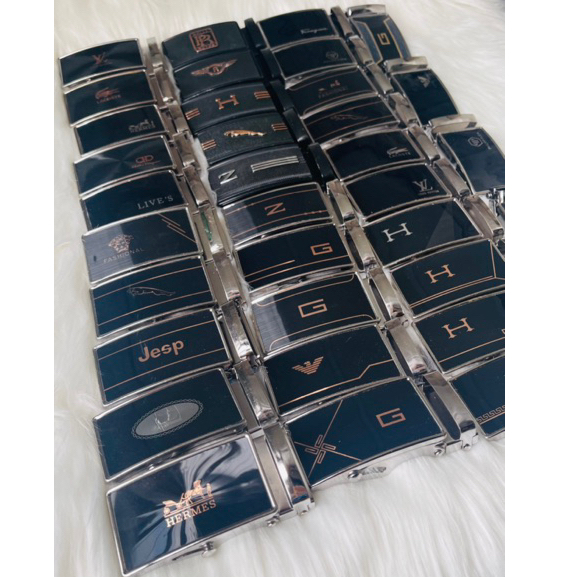 Mặt Khóa Thắt Lưng Nam Khóa Con Lăn Họa Tiết Ngẫu Nhiên Chất Liệu Hợp Kim Sáng Bóng