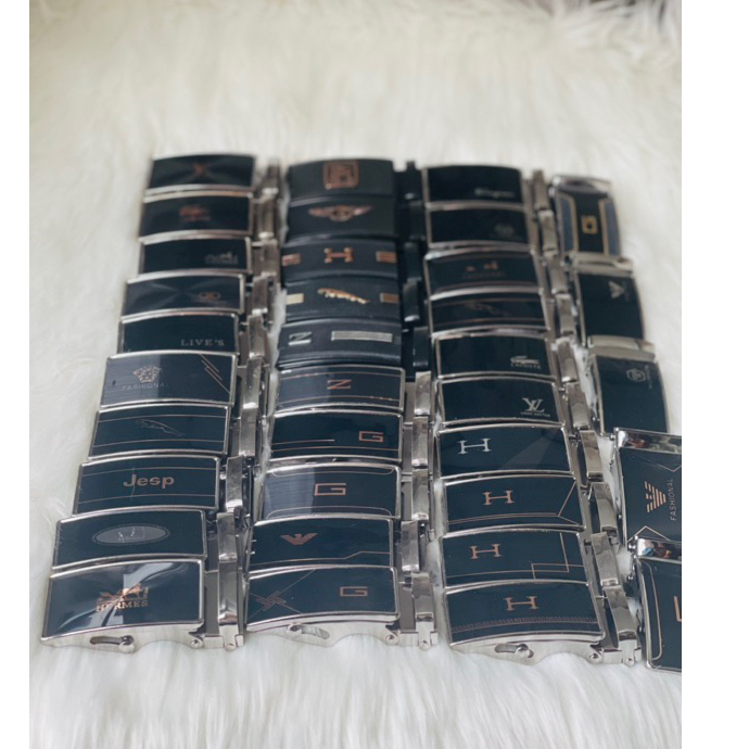 Mặt Khóa Thắt Lưng Nam Khóa Con Lăn Họa Tiết Ngẫu Nhiên Chất Liệu Hợp Kim Sáng Bóng