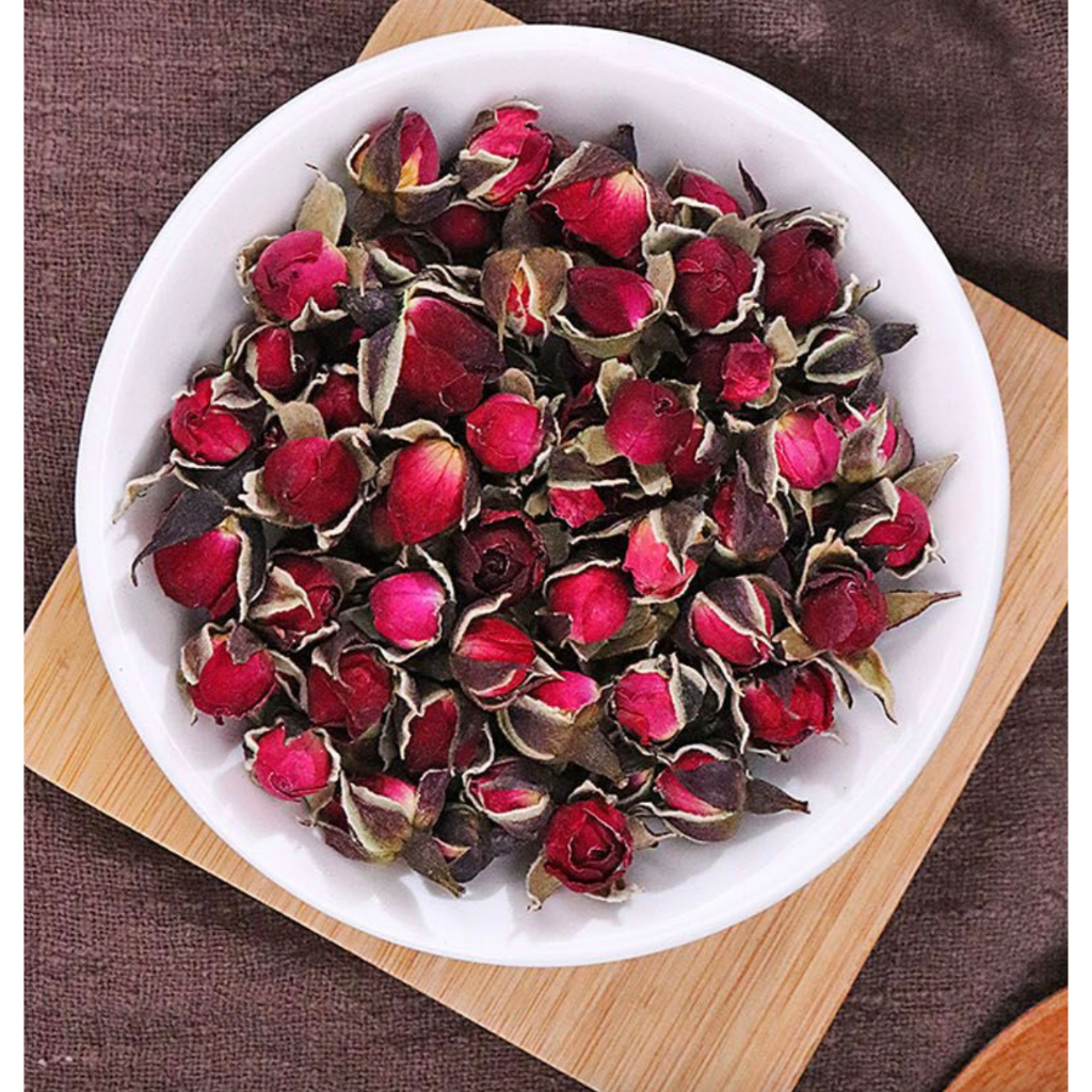TRÀ NỤ HOA HỒNG TÂY TẠNG sấy khô nguyên nụ 50 - 200gram - Đẹp da, giảm stress, detox cơ thể