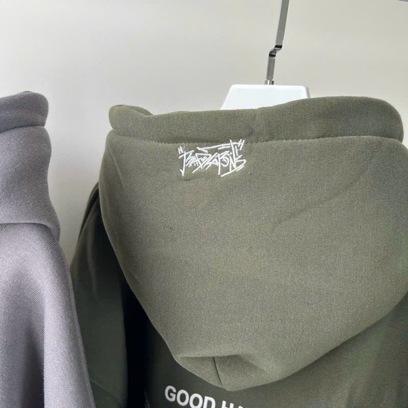 Áo khoác lửng kiểu croptop Nữ có khóa kéo nón lớn 2 lớp logo Good habit xịn sò MCTPcroptop479 479