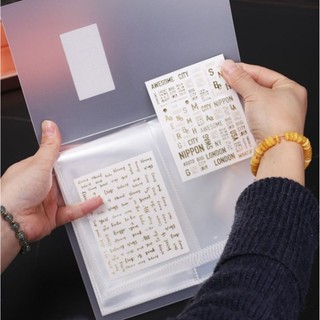 Sổ đựng sticker nail hình dán móng tay