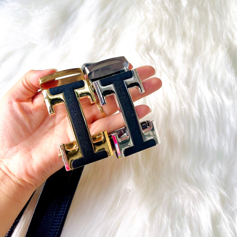 Thắt Lưng Nam Dây Nịt Nam Mặt Khóa Kim Loại Họa Tiết Chữ H