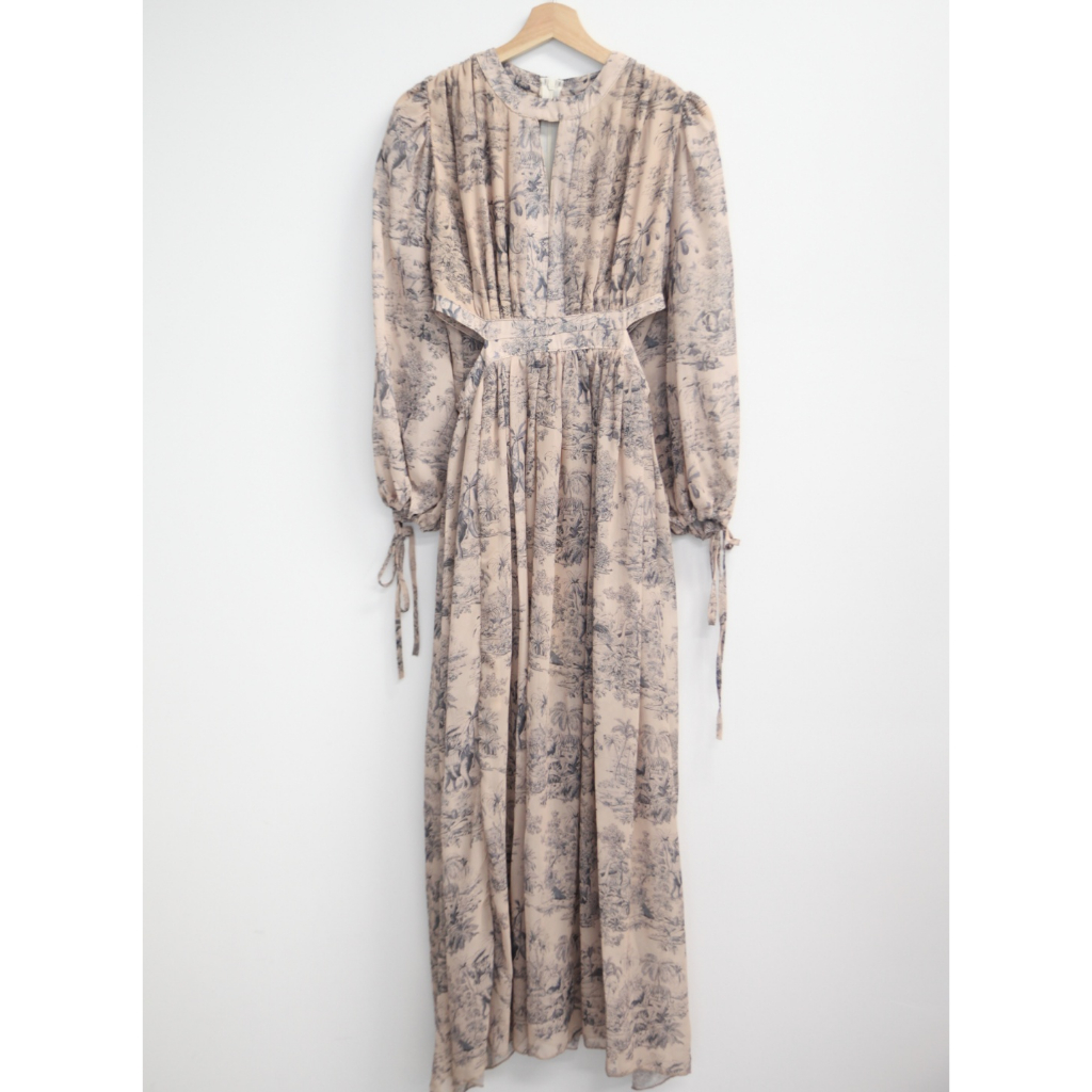 Đầm Voan Hoa Nhí Dáng Dài Xẻ Tà Taobao Order