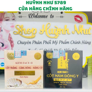 Combo kem face cốt trắng nikos + kem face cốt nám đông y nicos beauty thanh nhi 15g