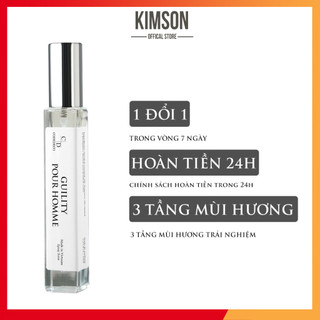 Tinh dầu nước hoa codedeco guility pour homme 10ml, trẻ trung, gợi cảm, nam tính, tiện lợi, nhỏ gọn