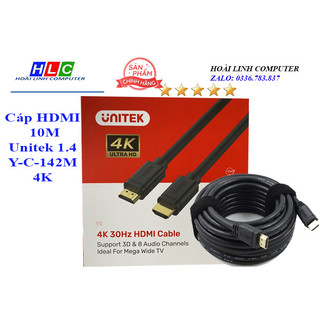 Cáp hdmi 10 mét unitek yc142m chuẩn 1.4