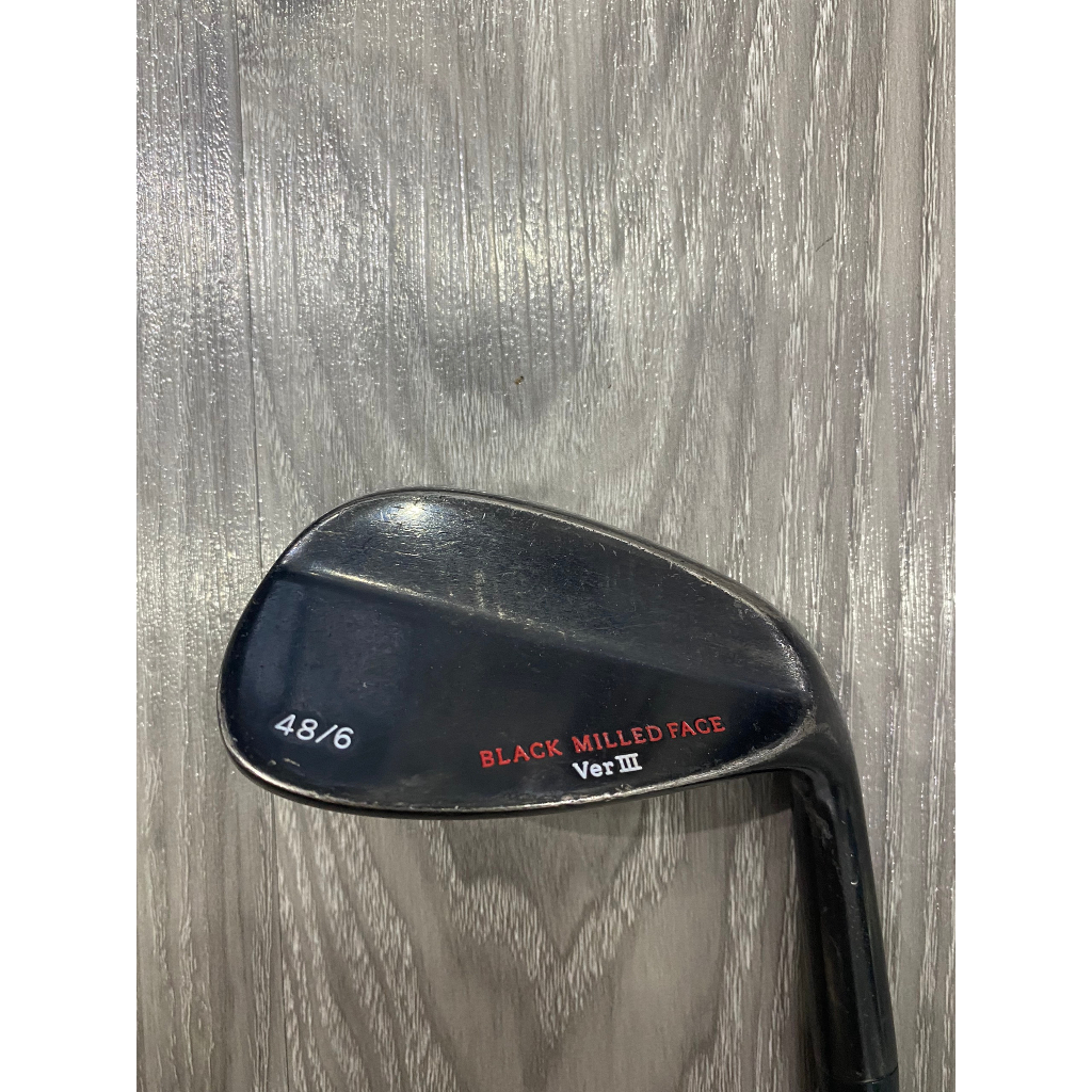 Gậy Wedge No brand black milled face 48 độ Flex S - Secondhand - 6679 <Chủ Shop là Người Nhật>