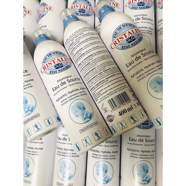 Xịt khoáng Cristaline