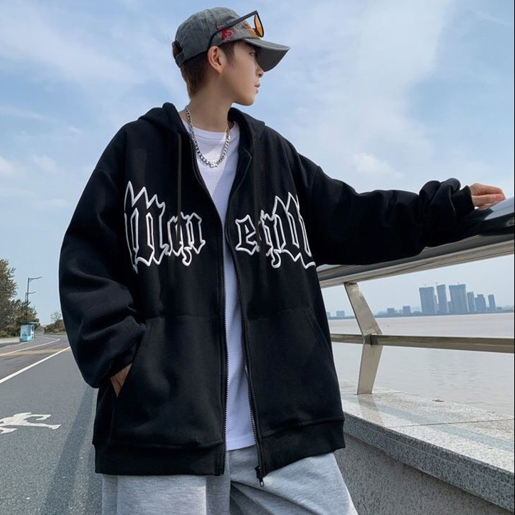 Áo Hoodie Zip MM Form Rộng PHONG SHOP Khoác kéo khóa MM Nỉ Bông Unisex Local Brand