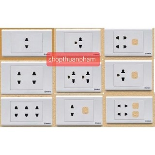 Ổ cắm đôi 2 chấu S18 SiNo các loại hàng chính hãng